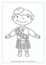 St Andrews Day Ukcoloring Pages Coloring sketch template