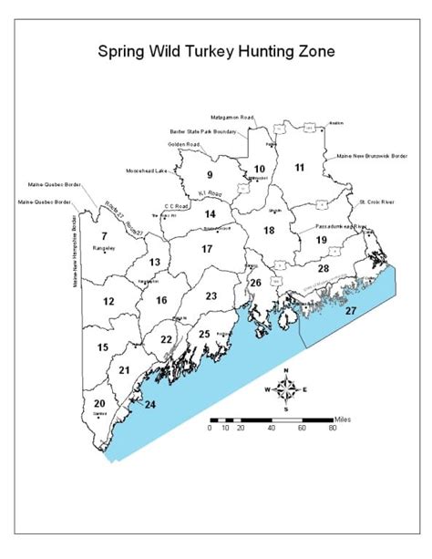 Maine Hunting Zone Maps - Maine Wildlife Management Zones 940