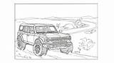 Ford Bronco Coloring Pages 1 sketch template
