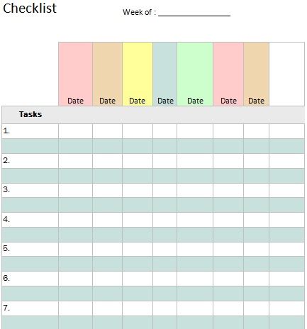 Free To Do List Template [Excel+Word+PDF] - Excel Templates