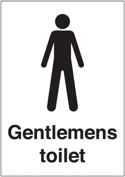 Gentlemens Toilet Sign | Seton