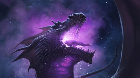 Dragon In Purple Background 4K 5K HD Dragon Wallpapers | HD Wallpapers | ID #67323