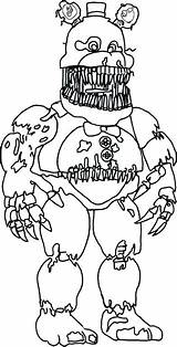 Fnaf Coloring Pages Golden Freddy At GetColoringscom  Free Printable sketch template
