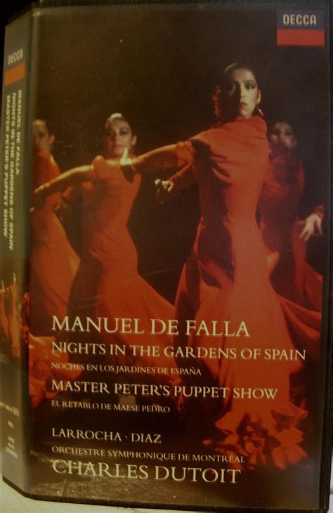 Manuel De Falla - Nights in the Gardens of Spain [VHS] : Amazon.co.uk ...