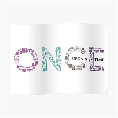 "OUAT Logo Items" Poster for Sale by CLMdesign | Redbubble