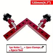 1 2sets 90 Degree Positioning Squares Right Angle Clamps Aluminum Alloy Carpenter Corner ...
