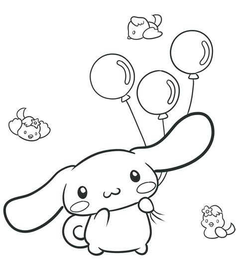 Sanrio Cinnamoroll Coloring Page Free Printable Coloring