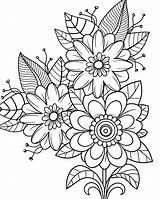 Simple Adult Coloring Page sketch template
