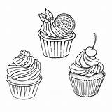 ️Simple Cupcake Coloring Pages Free Download Goodimgco sketch template