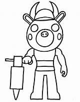 Piggy Roblox Coloring Pages  Free Printable For Kids sketch template