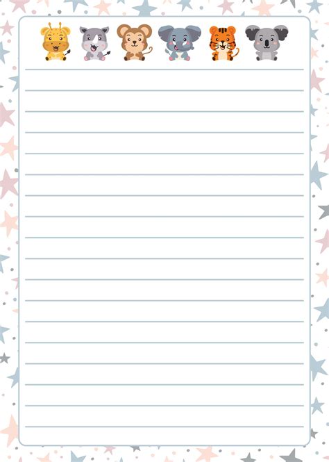 Lined Letter Writing Paper Template - Infoupdate.org