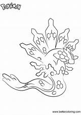 Pokemon Coloring Pages Zygarde  Free Printable sketch template