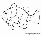 Clown Fish Coloring Sheet Pages sketch template