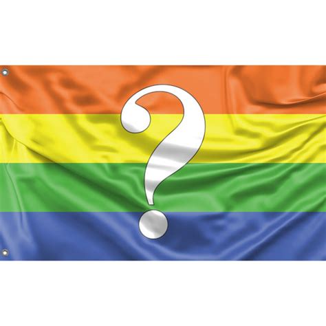 Questioning Pride Flag Unique Print, 3x5 Ft / 90x150 Cm Size, EU Made - Etsy