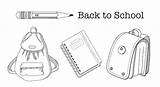 Premium Vector  Back To School coloring Page Set Of childish sketch template