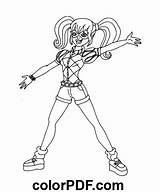 Harley Quinn Super Hero High – Coloring Pages And Books In PDF sketch template