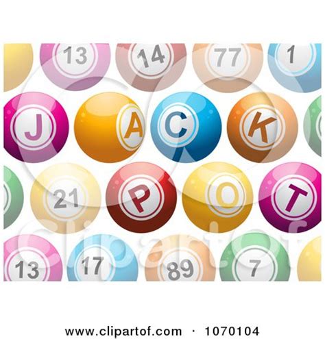 Clipart 3d Colorful Jackpot Lottery Balls - Royalty Free Vector ...