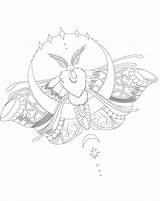 Printable Moth Coloring Pages Free For Kids And Adults sketch template
