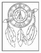 Native Indian Symbols Coloring Pages sketch template