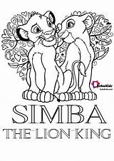 Simba The Lion King Bubakids Coloring Pages  BubaKidscom sketch template