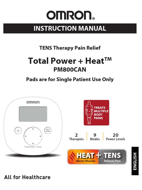 OMRON TOTAL POWER + HEAT PM800CAN INSTRUCTION MANUAL Pdf Download ...