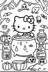 Spooky & Sweet HELLO KITTY HALLOWEEN COLORING PAGES 🎃 – HushVerse  sketch template