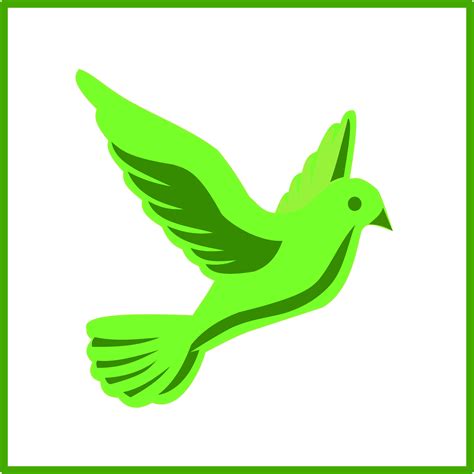 Clipart - eco green peace icon