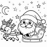 Santa Claus coloring Page To Print Free PDF  Lilocolors sketch template