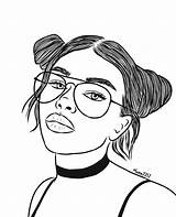 Coloring Girl Outline Printable Coloriage Girls Drawing Drawings Adult  sketch template
