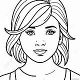 Realistic Girl Portrait Coloring Page 72604 57483 sketch template