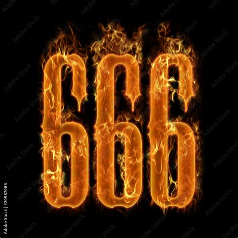 Devil's number 666 Stock Illustration | Adobe Stock