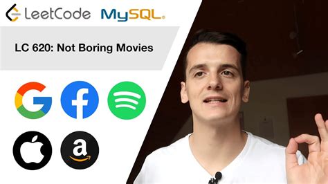 LeetCode 620: Not Boring Movies [SQL] - YouTube