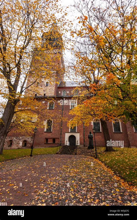 Facade of Turku Cathedral, Turku, Finland Stock Photo - Alamy