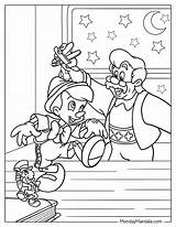 Pinocchio Jiminy Cricket Coloring sketch template