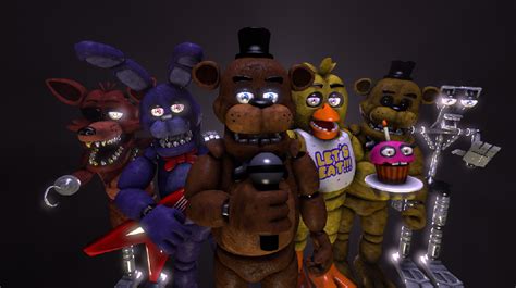 FNAF 1 Animatronics by chicafreddy32 on DeviantArt