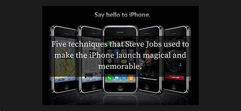 Steve Jobs’s Original iPhone Keynote Is Still the Best Product Launch of All Time | Carmine Gallo