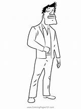 Standing Man Coloring Page For Kids  Free Men Printable Coloring Pages sketch template