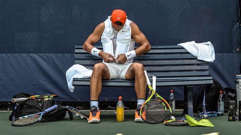 Rafa Nadal is wearing a Utility Vest, but not for fashion