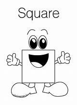 Preschool square coloring page Printable  Coloring Page sketch template