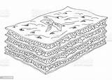 Coloring Page Of Lasagna Pages sketch template