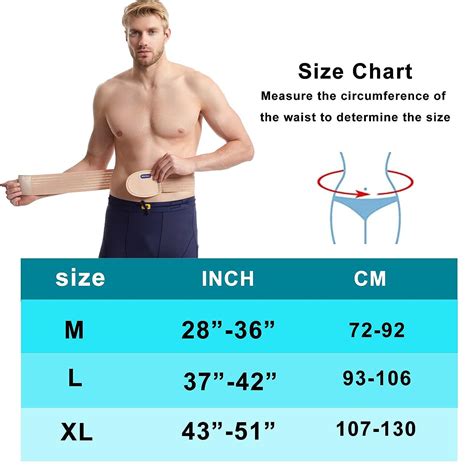 HEERTEEAJ Umbilical Hernia Belt - Support for Men & Women | Large Size Hernia Binder with ...