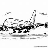 A380 Airplane Coloring Pages  Free & Printable sketch template