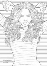 Art Therapy My Fashion Colouring Book 100 Designs For In  sketch template