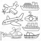 Transport Coloring Pages For Kids sketch template