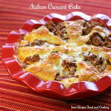 Italian Crescent Bake - Recipes Food and Cooking