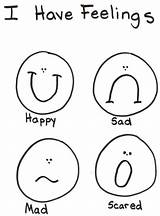 Printable Feelings And Emotions Coloring Pages sketch template