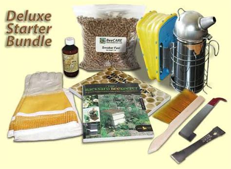 the deluxe starter bundle includes supplies for beekeepers