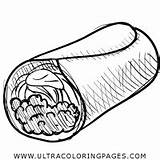 Burrito Coloring Pages  Ultra sketch template