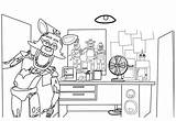 FNAF Foxy Coloring Page  Free Printable Pages For Kids sketch template