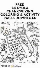FREE Crayola Thanksgiving Coloring & Activity Pages Download sketch template